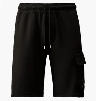 Шорты мужские C.P. Company Light Fleece Cargo Lens Shorts Black 18CMSB069A-002246G-999