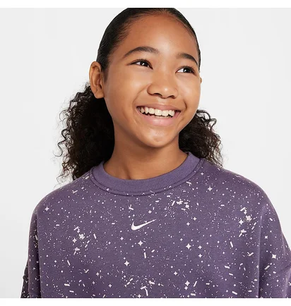 Свитшот детский Nike G Nsw Club Flc Bxy Crw Shne Violet HF4393-573