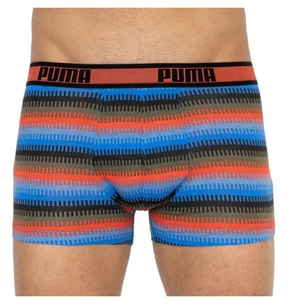 Трусы мужские Puma Worldhood Stripe Trunk Black/Multi (2 шт) 501004001-030
