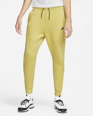 Штаны мужские Nike Sportswear Tech Fleece Yellow Cu4495-700