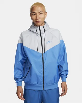 Куртка мужская Nike Sportswear Windrunner Hooded Jacket Light Blue/White DA0001-402
