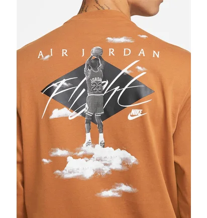 Лонгслив мужской Air Jordan Mens 85 Long-Sleeve T-Shirt Orange DH8962-241