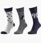 Шкарпетки дитячі Disney Mickey 90 Years Of Imagination/Tete Mickey + 90 An Blue/Grey (3 пари) 93154162-2