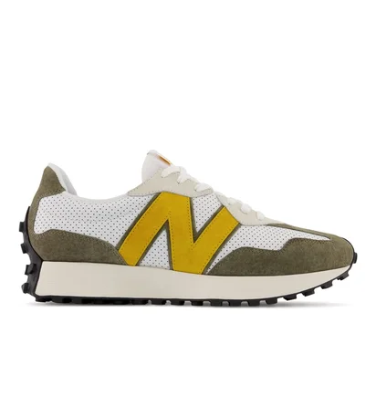 Кроссовки мужские New Balance 327 White/Olive Ms327Po