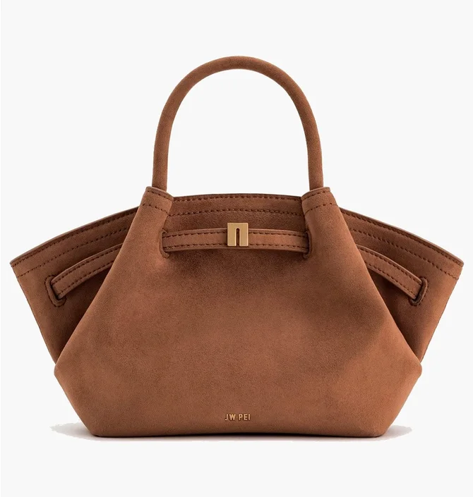 Сумка женская JW PEI Hana Mini Faux Suede Tote Bag Brown BB2024BG83441JWP