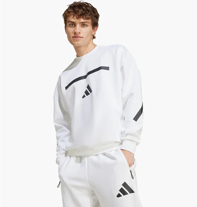 Світшот чоловічий Adidas New Z.N.E. Sweatshirt White JF2451
