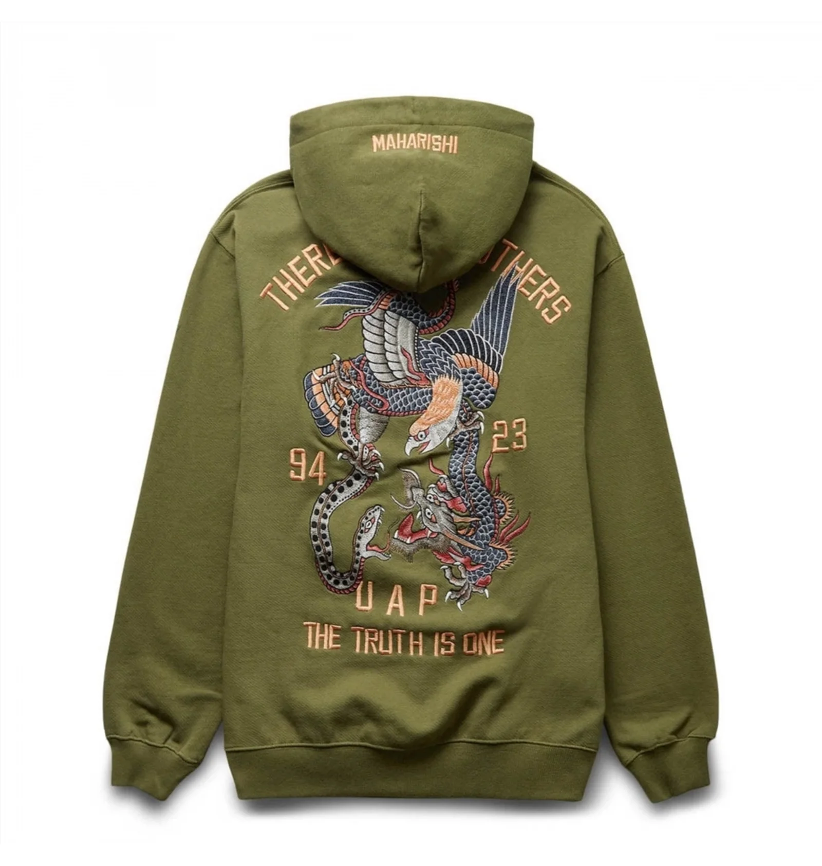 ᐉ Худи мужское Maharishi U.A.P. Embroidered Hoodie Olive 4098