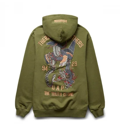 Худи мужское Maharishi U.A.P. Embroidered Hoodie Olive 4098