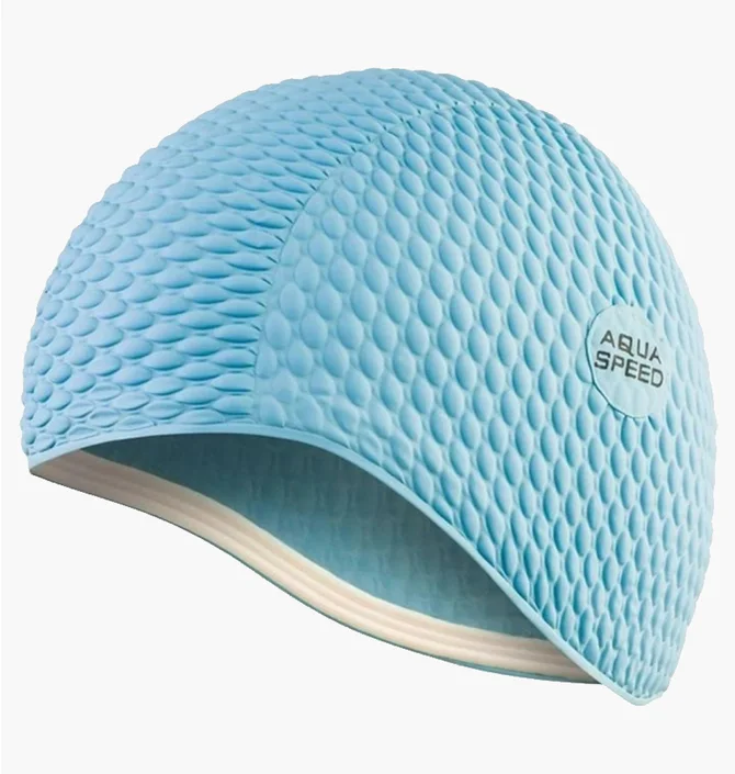 Шапочка для плавання дитяча Aqua speed Bombastic Junior 9879 Light Blue 290-02