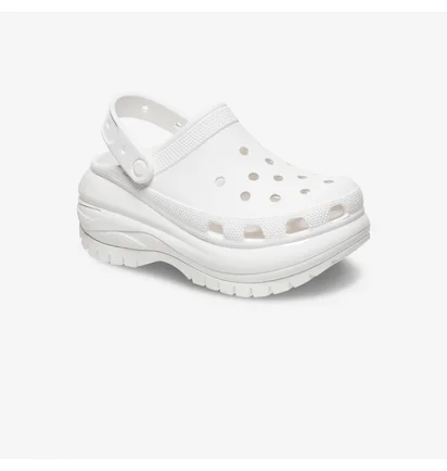 Тапочки унисекс CROCS Classic Mega Crush Clog White 207988-100