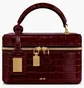 Сумка жіноча JW PEI Cleo Box Shape Top Handle Bag Claret Croc Bordo BB2025BG131452JWP