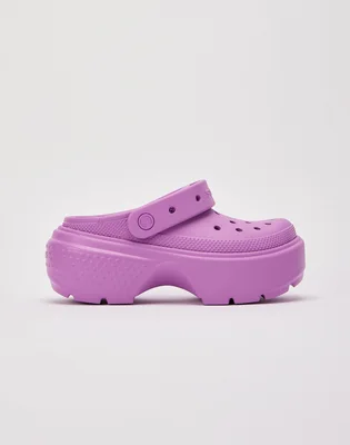 Тапочки женские CROCS Stomp Clog Pink 209347-6WQ