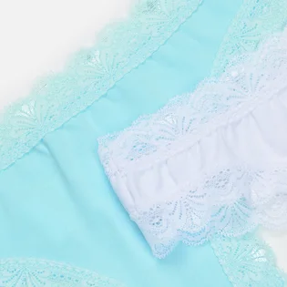 Трусики жіночі fashion lady Tan Tanga White/Light Blue (2 шт) 13890384-1