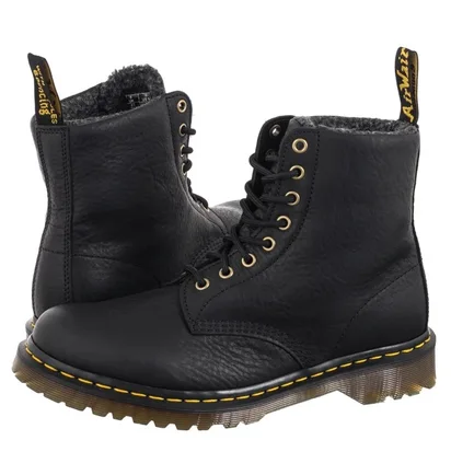 Ботинки мужские Dr. Martens Faux Fur Lined Grizzly Black 31873001