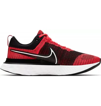 Кросівки чоловічі Nike React Infinity Run Flyknit 2 Black Bright Crimson Red/Black CT2357-600