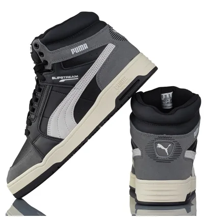 Кроссовки мужские Puma Slipstream Mid Heritage Black/Grey 386545-04