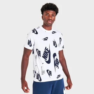 Футболка мужская Nike Sportswear All-Over Futura Print Short-Sleeve T-Shirt White Dr7817-100
