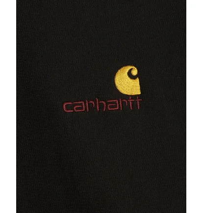Світшот чоловічий Carhartt Wip American Script Half Zip Sweatshirt Black I027014-89XX