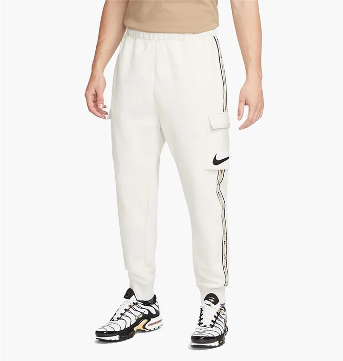 Штаны мужские Nike Sportswear Repeat Fleece Cargo Pants White Dx2030-072