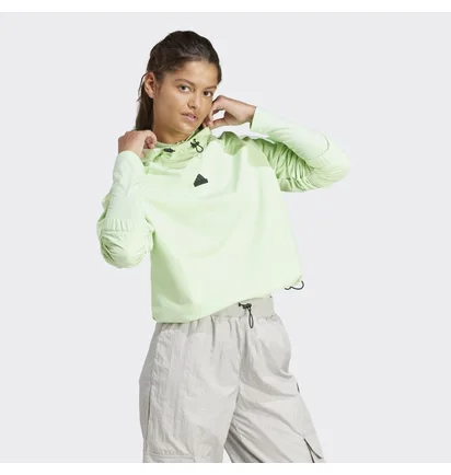 Худи женское Adidas City Escape Green IS3014
