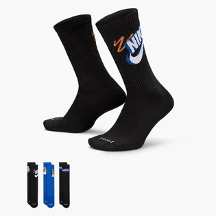 Носки Nike Everyday Plus Crew (3 шт) Black/Blue HJ9339-902