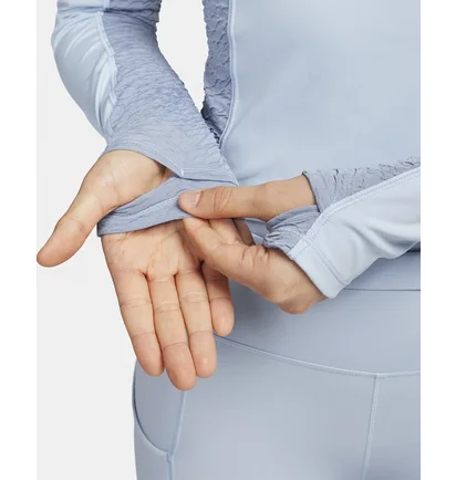 Лонгслів жіночий Nike Dri-Fit Trail Light Blue FN4706-440
