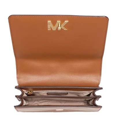 Сумка жіноча Michael Kors Mott Large Logo And Leather Shoulder Bag Brown 35T0GOXL3T-BROWN-11944
