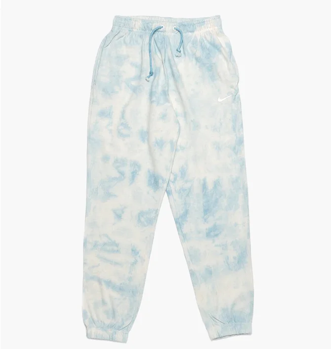Штаны женские Nike Mid-Rise Cloud-Dye Joggers White/Light Blue DM6714-494