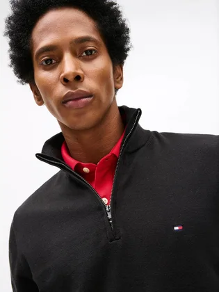 Кофта мужская Tommy Hilfiger Classic Quarter-Zip Sweater Black 78J9329-001-BDS