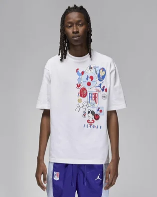 Футболка мужская Air Jordan T-Shirt Sport Basketball White FZ0955-100