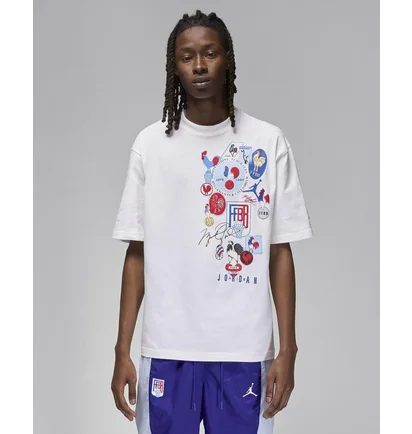 Футболка мужская Air Jordan T-Shirt Sport Basketball White FZ0955-100