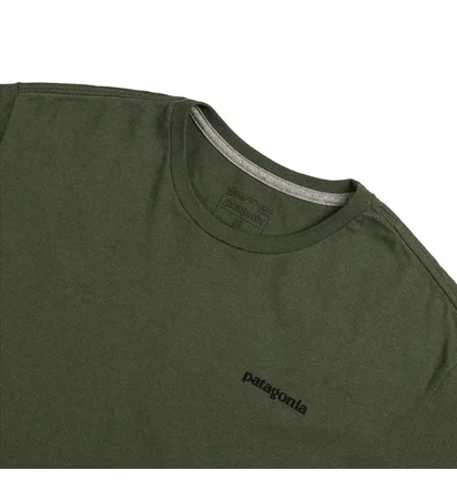Футболка мужская Patagonia P-6 Logo Responsibili-Tee Green 38504-TPGN
