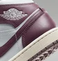 Кросівки жіночі Air Jordan 1 Mid Shoes White/Bordo BQ6472-050