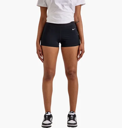 Шорты женские Nike Mid-Rise Mesh-Paneled Shorts Black FN3336-010