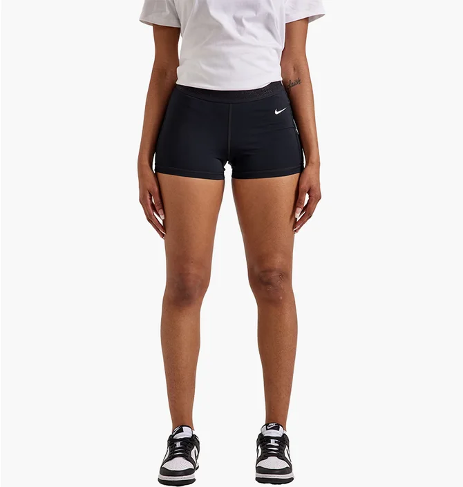 Шорты женские Nike Mid-Rise Mesh-Paneled Shorts Black FN3336-010