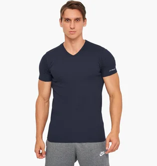 Футболка чоловіча Kappa Mezza Manica Scollo V Blue K1316-BLUNAVY