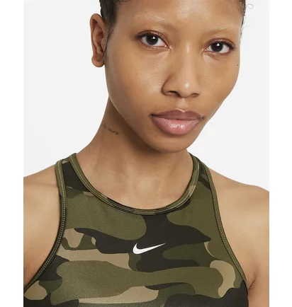 Топ жіночий Nike Womens Medium-Support 1-Piece Pad High-Neck Sports Bra Camo Dd1199-222