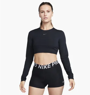Топ женский Nike Pro Dri-Fit WomenS Cropped Long-Sleeve Top Black FB5233-010