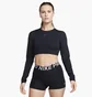 Топ женский Nike Pro Dri-Fit WomenS Cropped Long-Sleeve Top Black FB5233-010