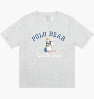 Футболка детская Ralph Lauren Bear Grey 323981178001