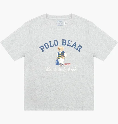Футболка детская Ralph Lauren Bear Grey 323981178001