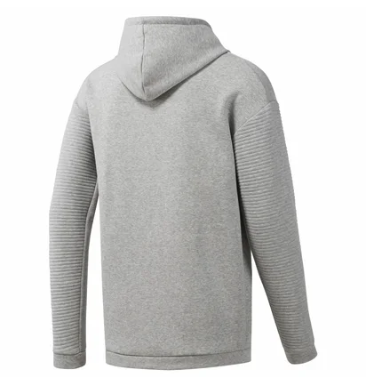 Толстовка мужская Reebok Workout Ready Full-Zip Fleece Grey EC0897