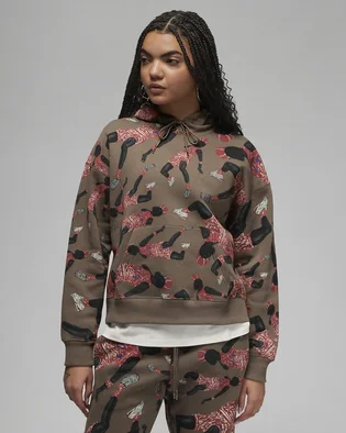 Худи женское Jordan Artist Series Fleece Pullover Hoodie Brown DX0387-274