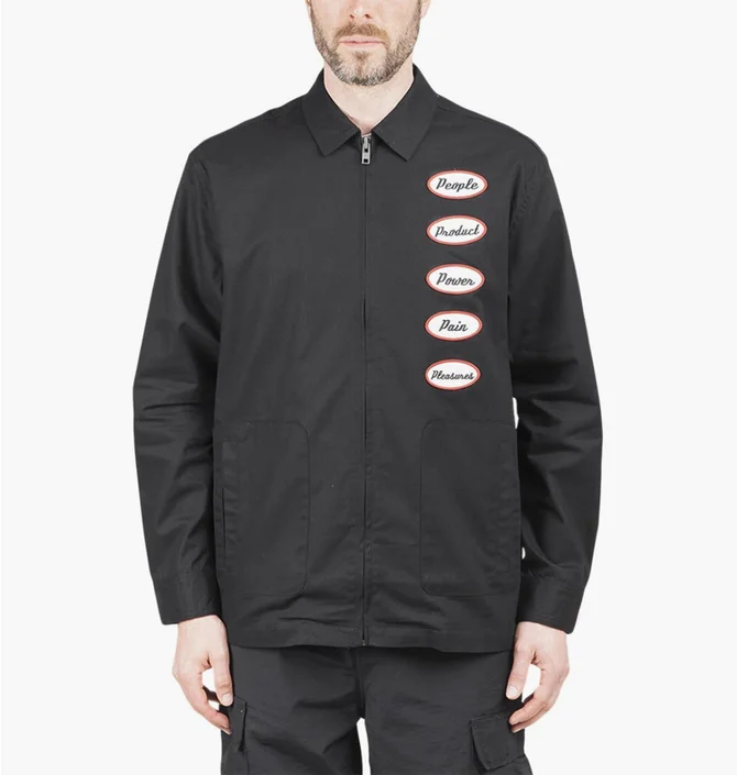 Куртка унисекс Pleasures Power Gas Station Jacket Black P21SP025-BLACK