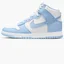 Кросівки жіночі Nike Dunk High White/Blue DD1869-107