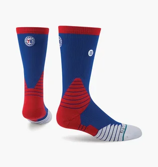 Носки унисекс Stance Nba Philadelphia 76Ers Logo Crew Basketball Socks Blue/Red (1 пара) M559C5LC76-BLU