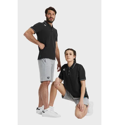 Поло унисекс Arena Team Poloshirt Solid Black 004901-500