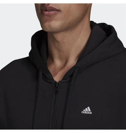 Толстовка мужская Adidas Sportswear Comfy & Chill Full Zip Hoodie Black H45369