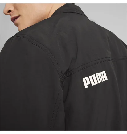 Олимпийка мужская Puma Shirt Jacket Black 623681-01