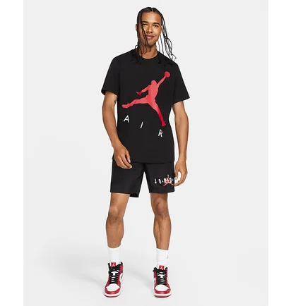 Футболка чоловіча Nike M J Jumpman Air Hbr Ss Crew Black CV3425-010